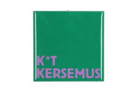 Tegeltje k*t kersemus 10x10x1cm