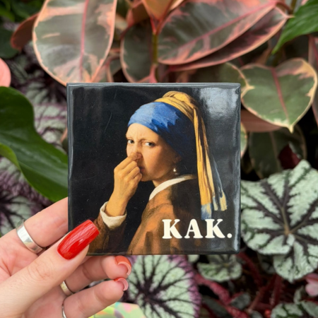 Tegeltje - Kak meisje met de parel