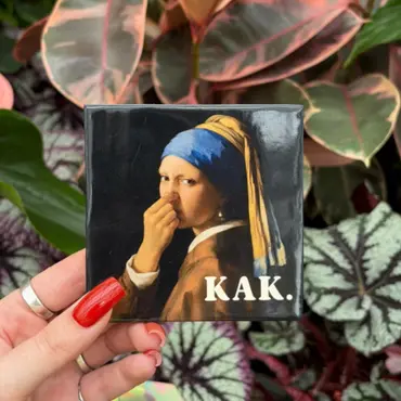Tegeltje - Kak meisje met de parel