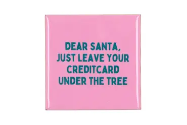 Tegeltje leave your creditcard 10x10x1cm