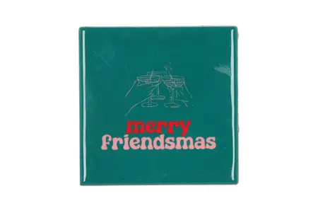 Tegeltje Merry Friendsmas 10x10x1cm