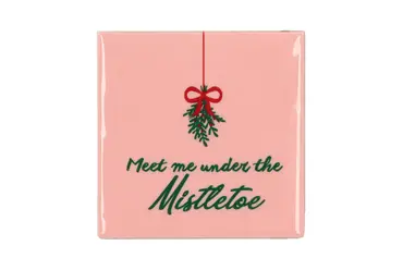Tegeltje Mistletoe 10x10x1cm