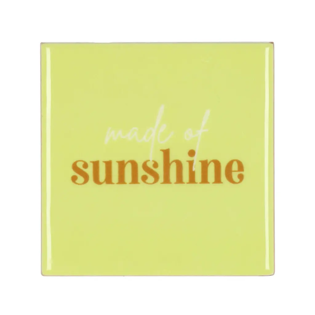 Tegeltje Sunshine Groen 10X10X1CM