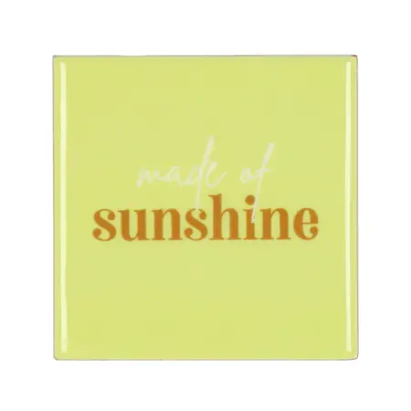 Tegeltje Sunshine Groen 10X10X1CM