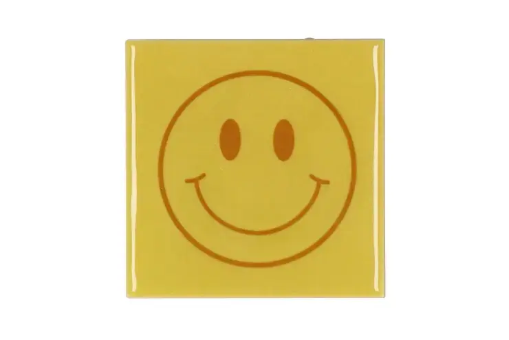 Tegeltjes Smiley Green 10x10x1CM