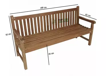 Tuinbank Teak Hout 180cm - afbeelding 2