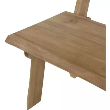 Tuinbank teak boomstam 130cm