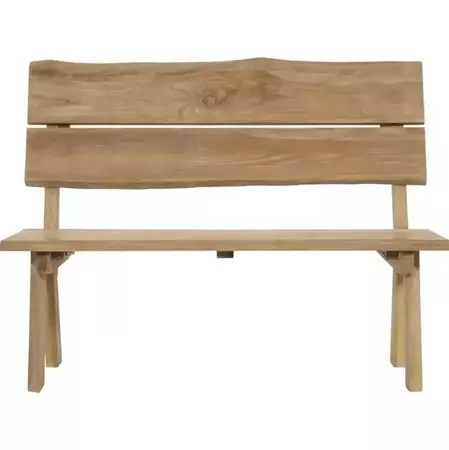 Tuinbank teak boomstam 130cm