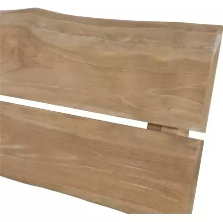 Tuinbank teak boomstam 130cm