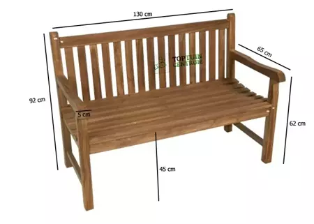 Tuinbank Teak Hout 130cm