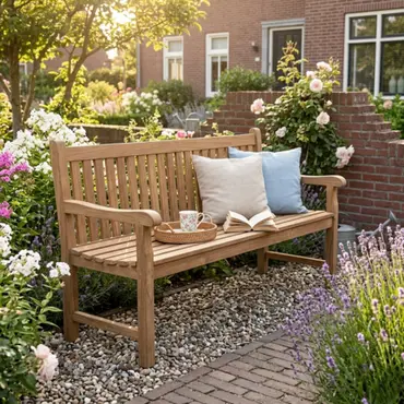 Tuinbank Teak Hout 180cm - afbeelding 2