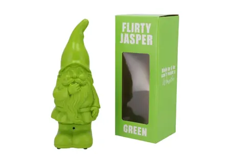 Tuinkabouter Flirty Jasper met Geluid Groen