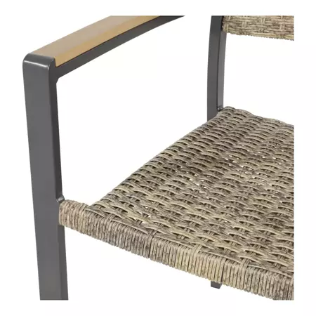 Tuinstoel Arrezzo Wicker zitgedeelte