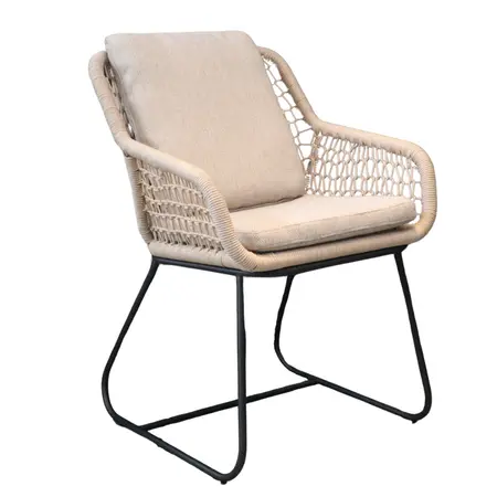 Tuinstoel Portofino touw - Beige
