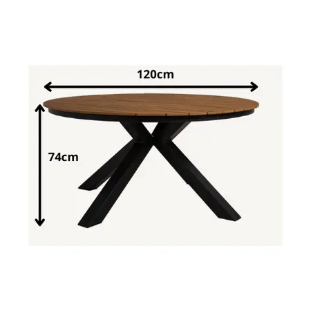 Tuintafel Rond Arezzo Ø120cm