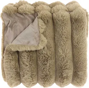 Unique Living plaid liebe 200x150cm sand