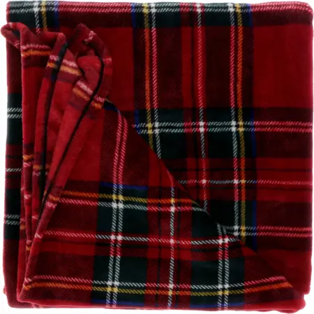 Unique Living plaid torsten 200x150cm geruit rood