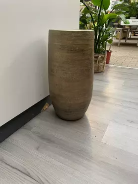 Vaas mira d26h50cm industrieel goud - afbeelding 1