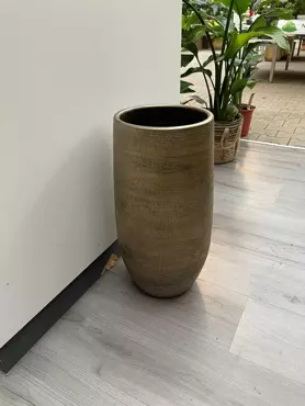 Vaas mira d26h50cm industrieel goud - afbeelding 2