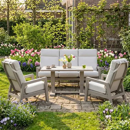 Valerio Loungeset Taupe - afbeelding 2