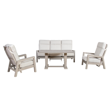 Valerio Loungeset Taupe - afbeelding 1