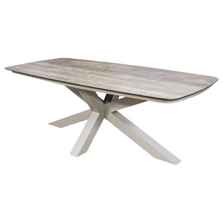 Valerio Tafel 220 x 100 cm Taupe - afbeelding 1