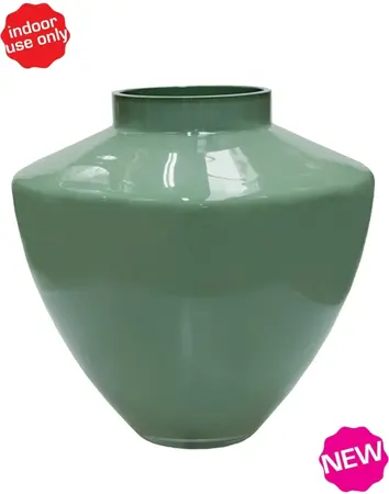 Vase The World Vaas kagera Ø33 x H32cm pastel groen