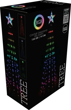 Verlichte boom | 154 LED | 1.5 meter | RGB zwart frame - afbeelding 2