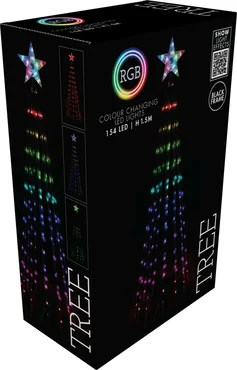 Verlichte boom | 154 LED | 1.5 meter | RGB zwart frame - afbeelding 2