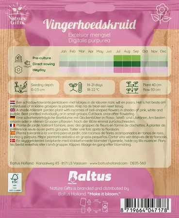 Vingerhoedskruid excelsior mengsel 250st - afbeelding 2