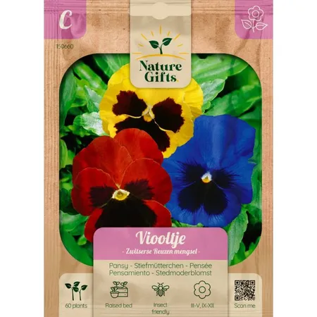 Viooltje zwitserse reuzen mengsel 60st - afbeelding 1