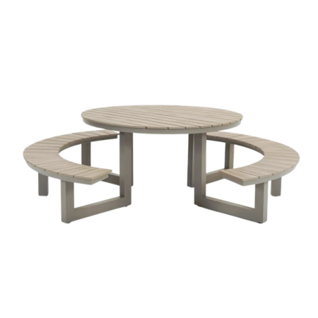 Vita Massa Ronde picknicktafel - Taupe PRE-ORDER