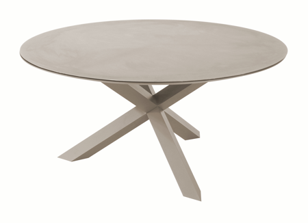 Vita Rotonda Tuintafel 120cm rond Cream