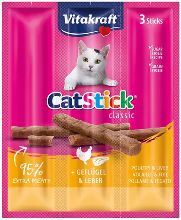 Vitakraft Cat Stick Gevogelte & Lever vleessnack