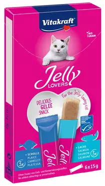 Vitakraft Jelly Lovers Zalm & Schol: gelei-snack