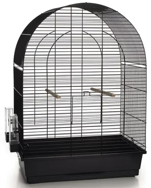 Vogelkooi metaal 54x34x75cm zwart
