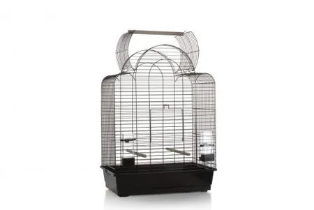Vogelkooi open mtl 54x34x74cm zwart