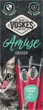 Voskes Amuse liquid treat kip 20x15g