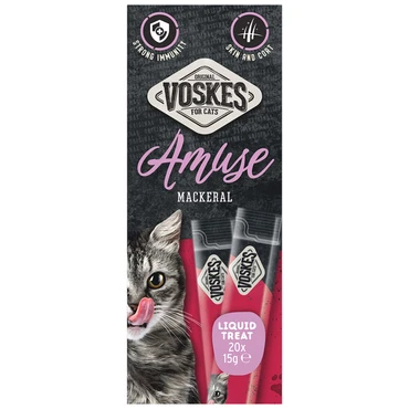 Voskes Amuse liquid treat makreel 20x15g
