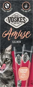 Voskes Amuse liquid treat zalm 20x15g