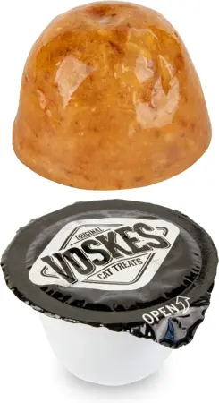 Voskes Delicatesse kat gelei tonijn/kip 150g detail