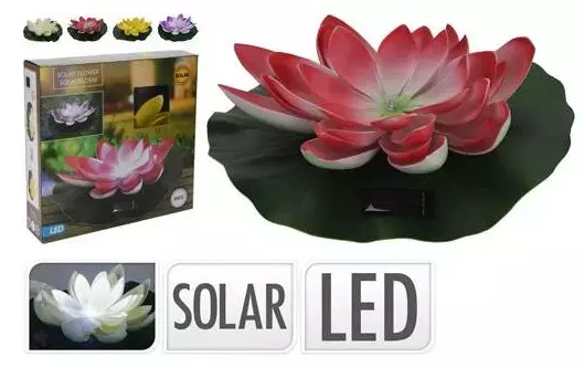 Waterlelie Solarlamp 28cm