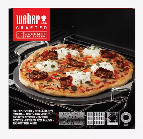 Bereid Accor Medaille Weber Crafted Pizzasteen geglazuurd - Top Tuincentrum