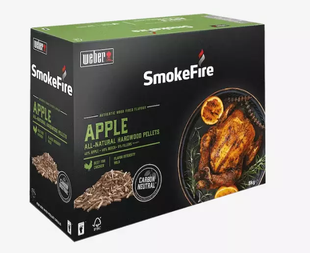 Weber Natuurlijke hardhout pellets - Apple