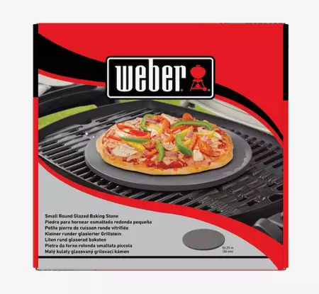 Weber Pizzasteen geglazuurd klein d26cm