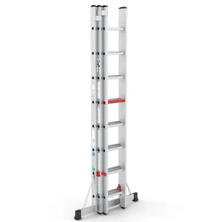 Wixor Professionele Ladder Advance 3x8 | Top Safe - afbeelding 1