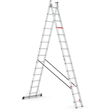 Wixor Professionele Ladder Aluminium 2x14