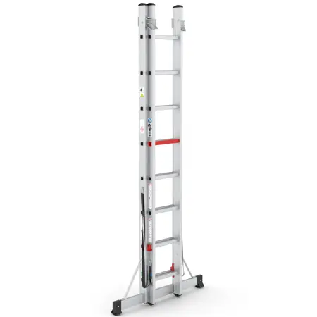 Wixor Professionele Ladder Aluminium 2x8 - afbeelding 2