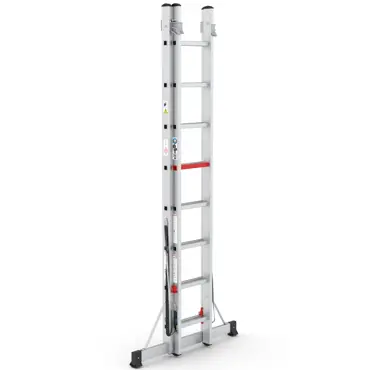 Wixor Professionele Ladder Aluminium 2x8 - afbeelding 2