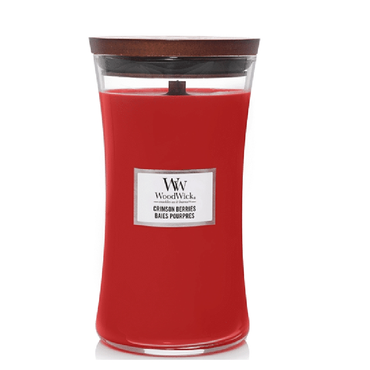 WoodWick Crimson Berries Large Candle - afbeelding 3